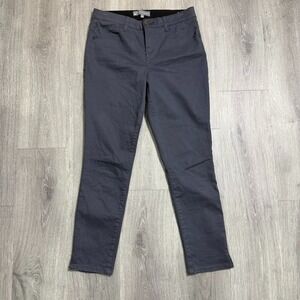 Wit & Wisdom Chino Skinny Pants Women's Size 6 Gray Stretch Ankle